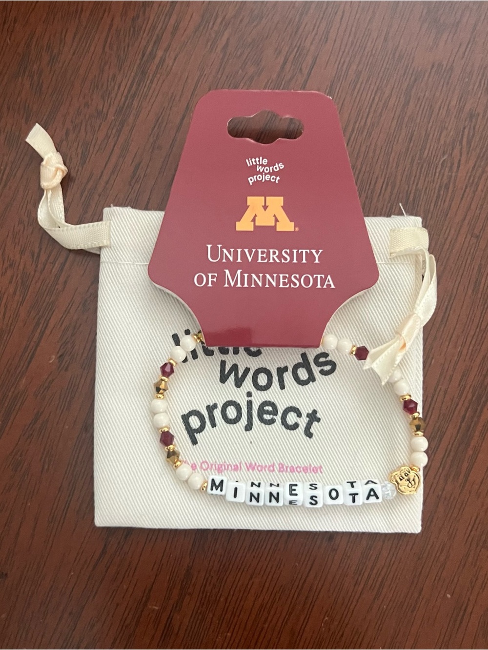 Little words project Minnesota bracelet new comes with gift bag fast shipping